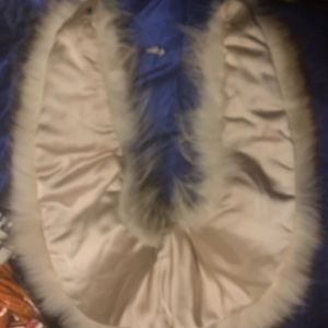 Detachable fur fox collar